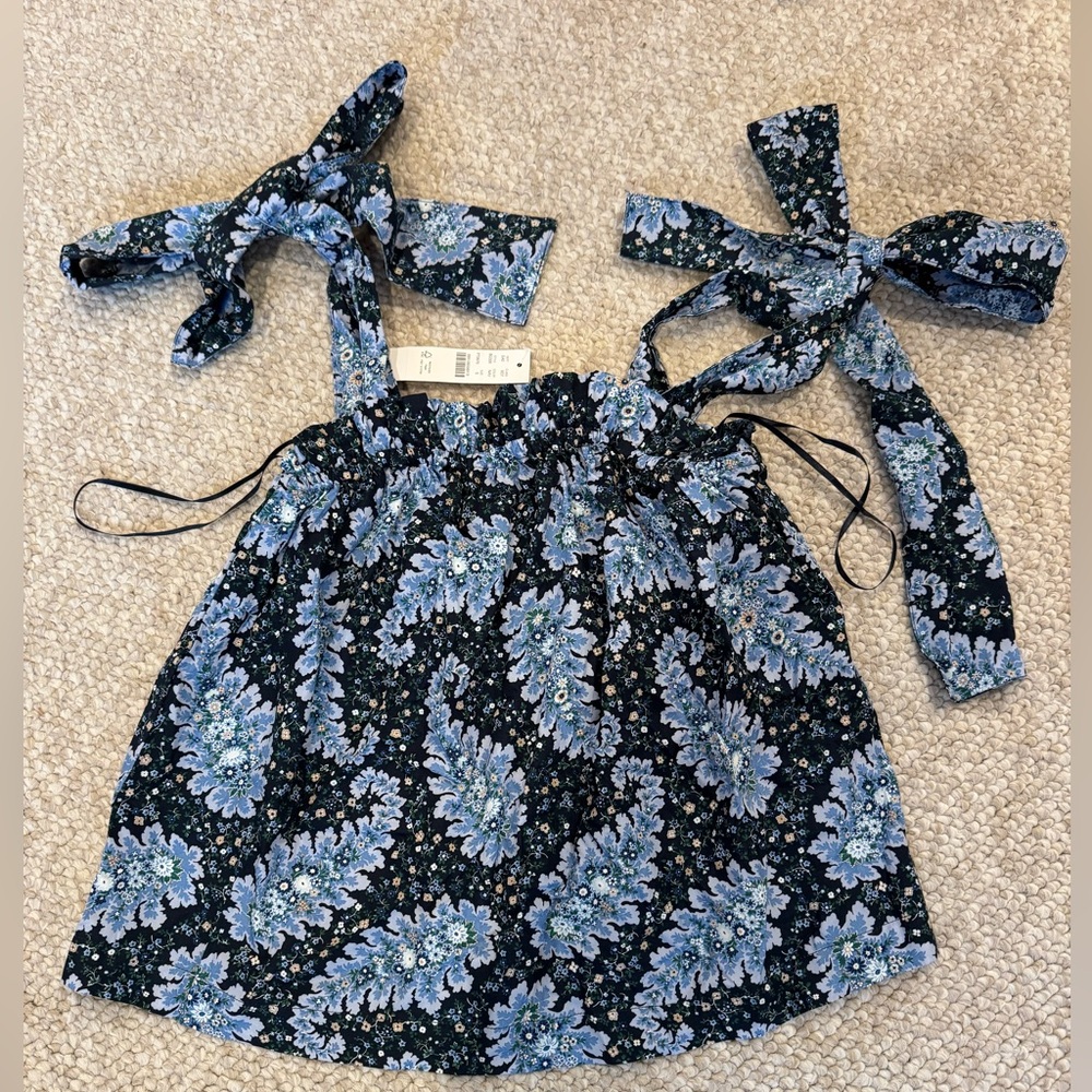 J.Crew Collection tie-shoulder tank in Ratti® Pacific paisley, size S, NWT